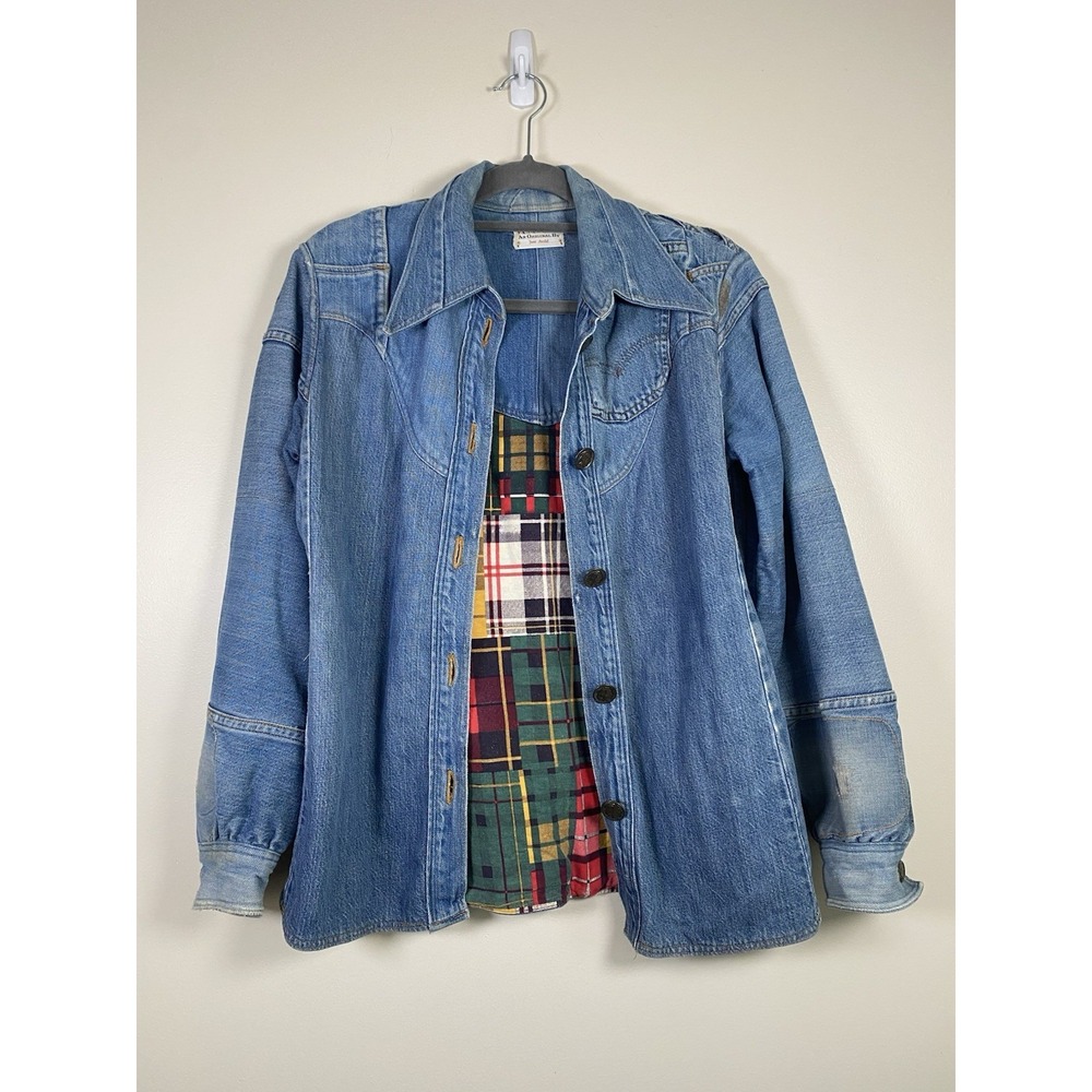 Vtg Handmade by June Ausdal SJean Shirt Jacket Shacket Sz S